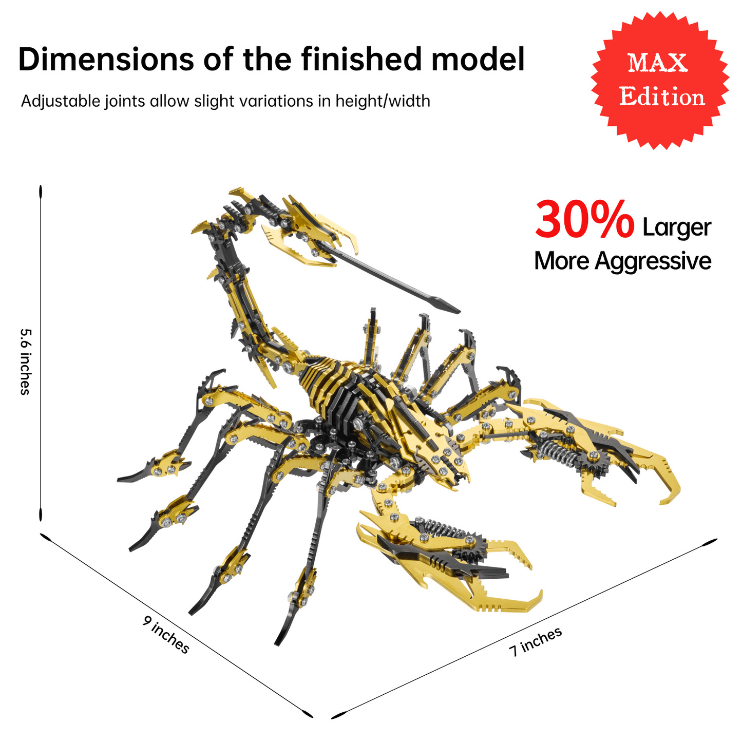 METALSEEK Metal Scorpion Puzzle, Flash Sale, Limited Stock.