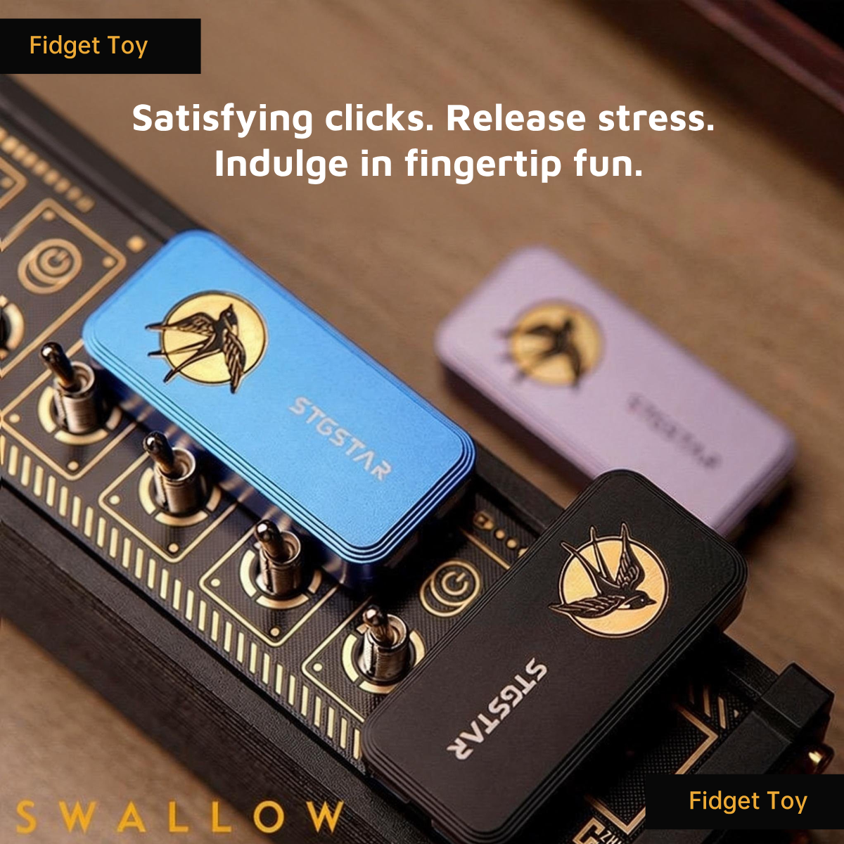 EDC Swallow Mechanical Fidget Slider Toy