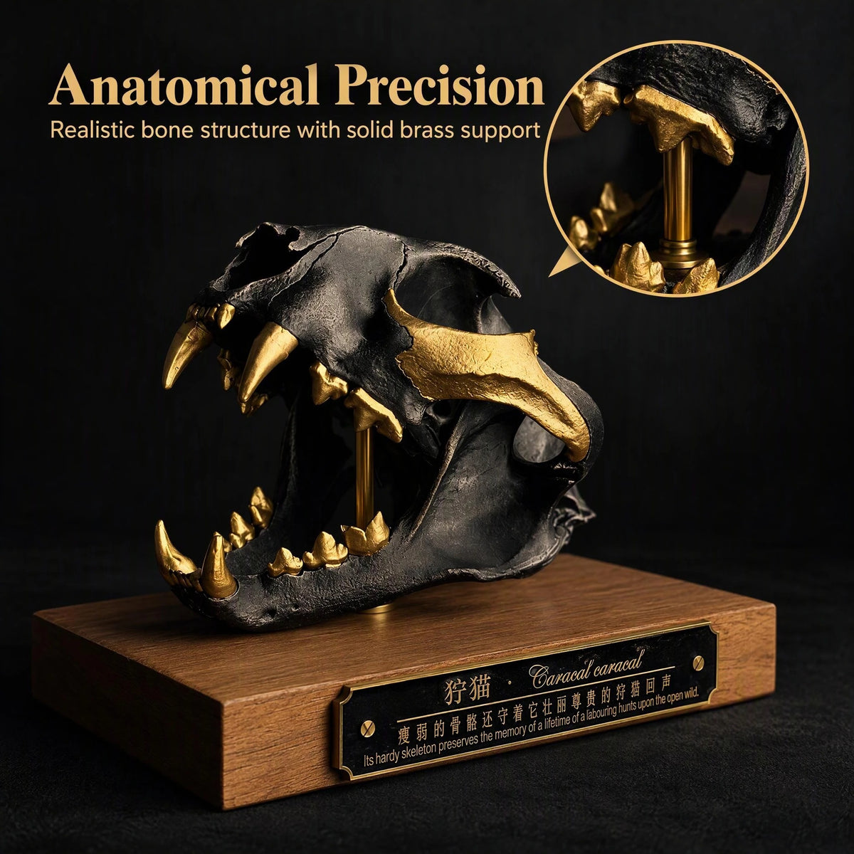Caracal Skull Replica