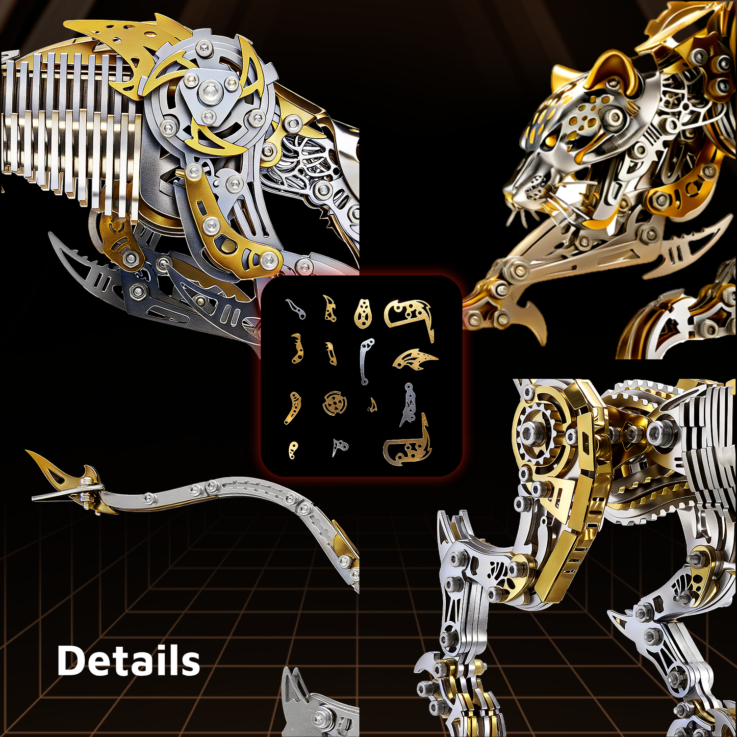 METALSEEK Leopard Metal Model Kit