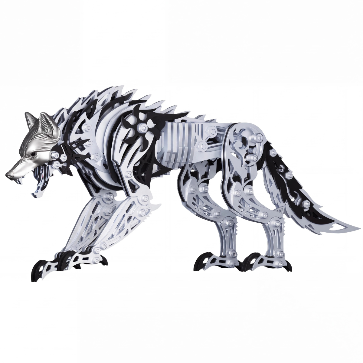 3D Metal Wolf King Model Kit 3D Metal Puzzle Metal Model Kit Gift for Men