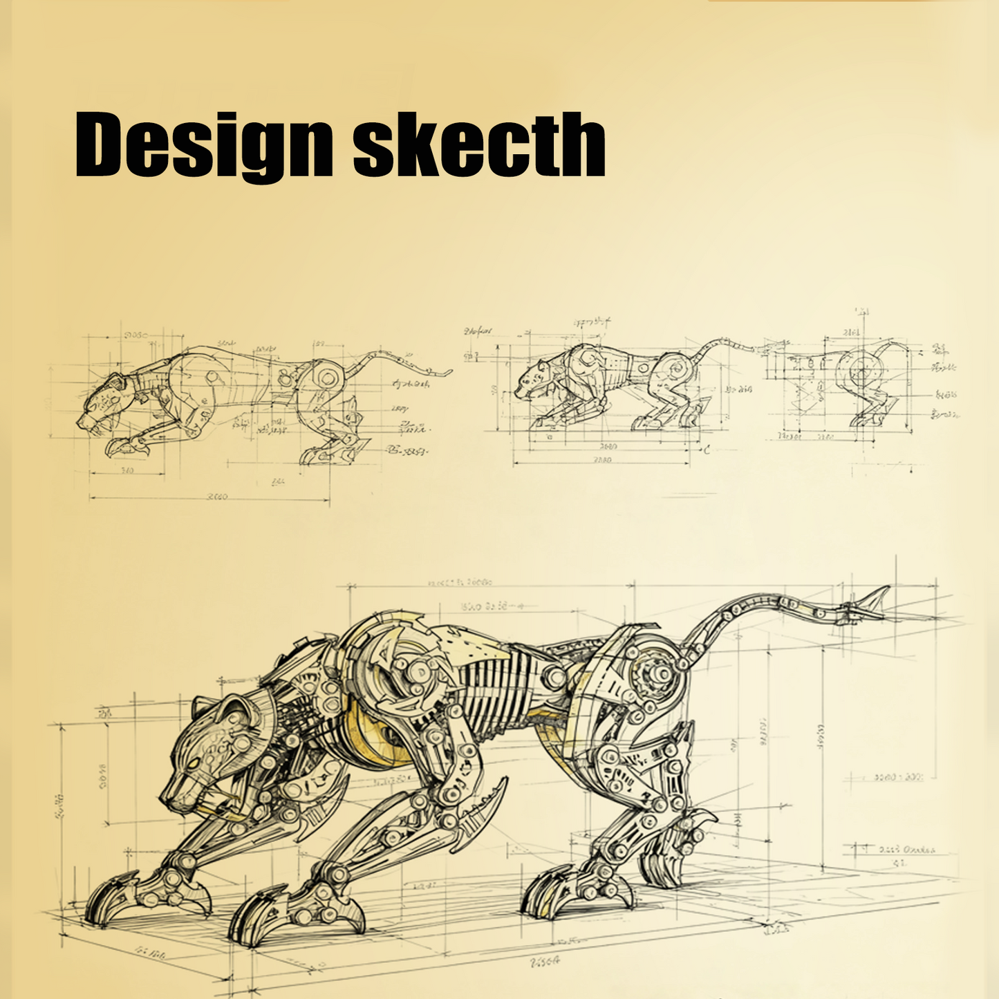 METALSEEK Leopard Metal Model Kit