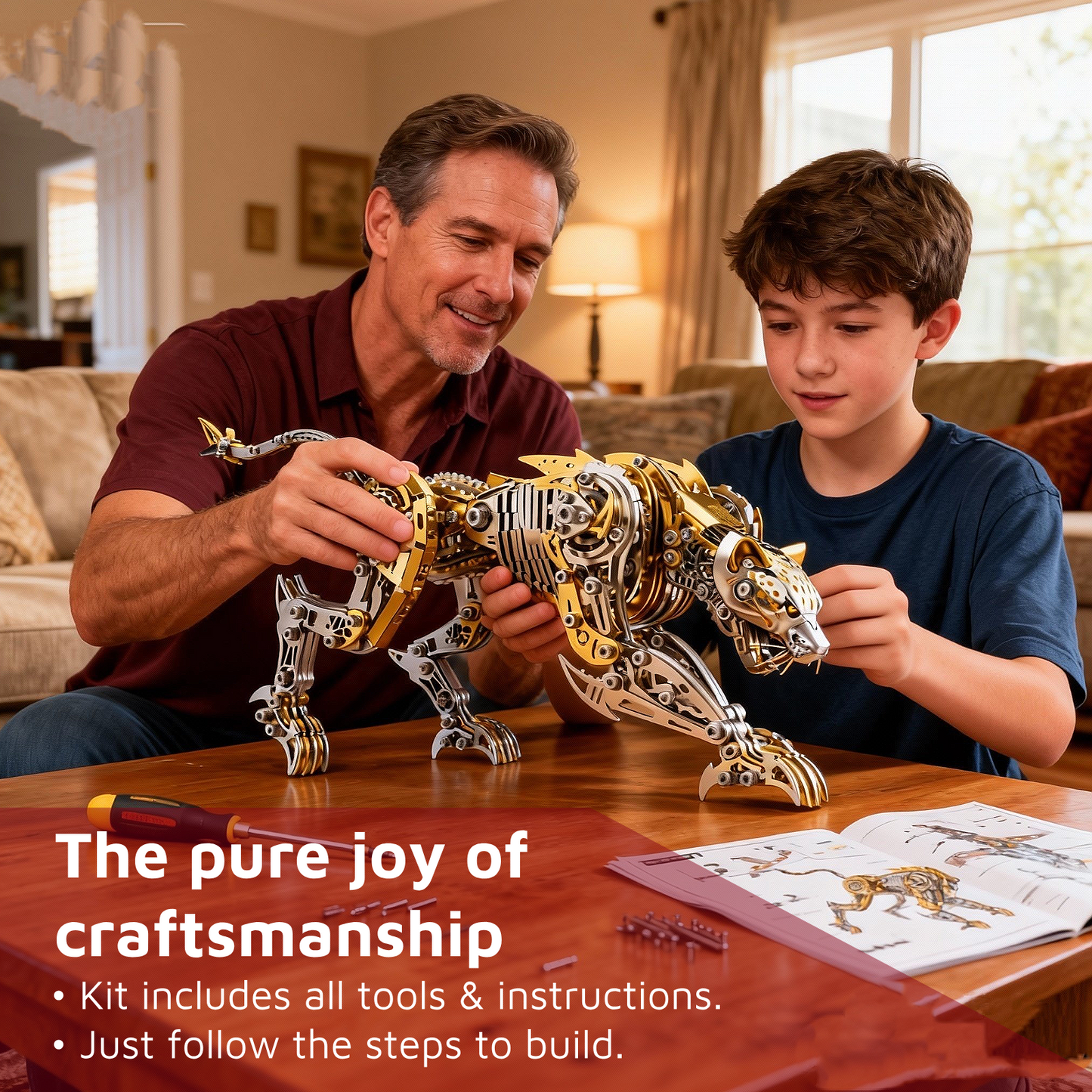 METALSEEK Leopard Metal Model Kit