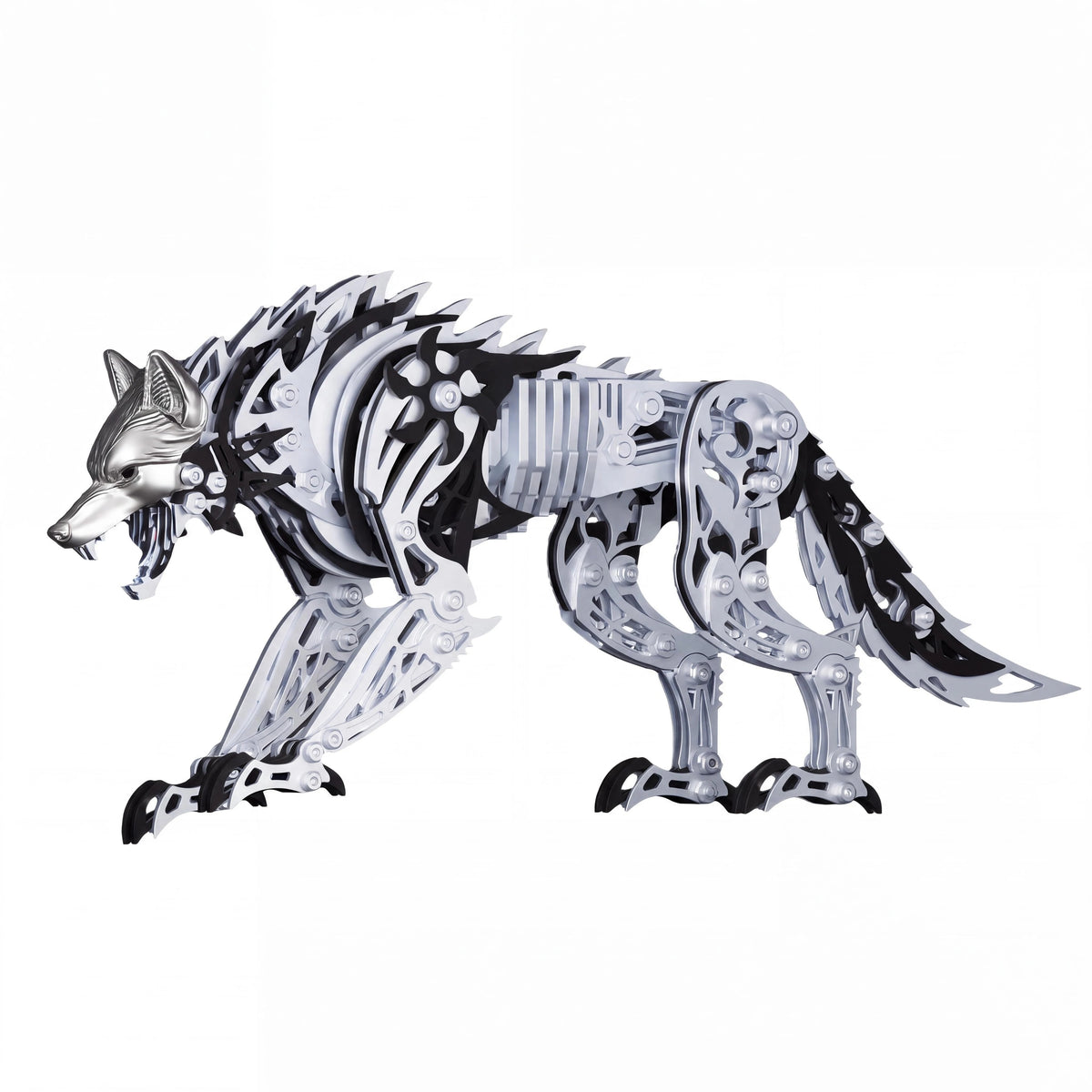 3D Metal Wolf Model