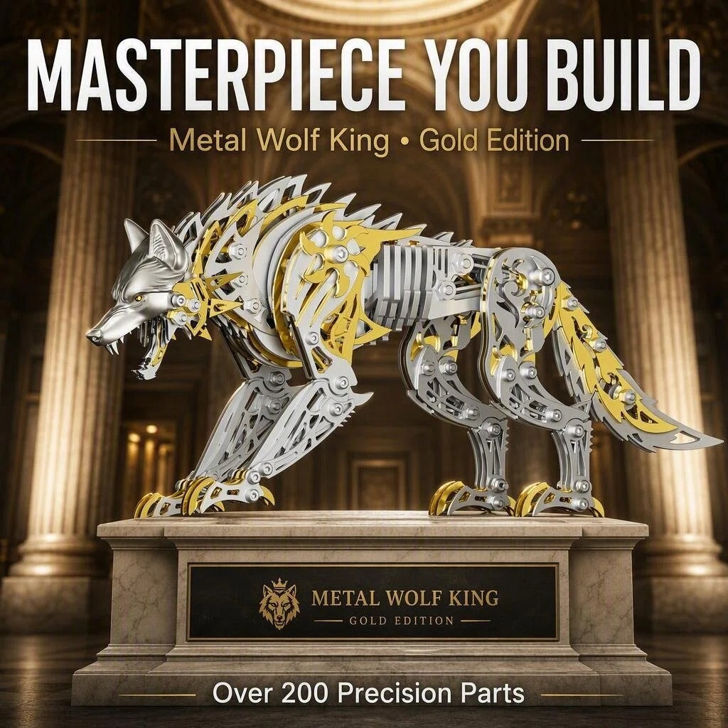 3D Metal Wolf Model