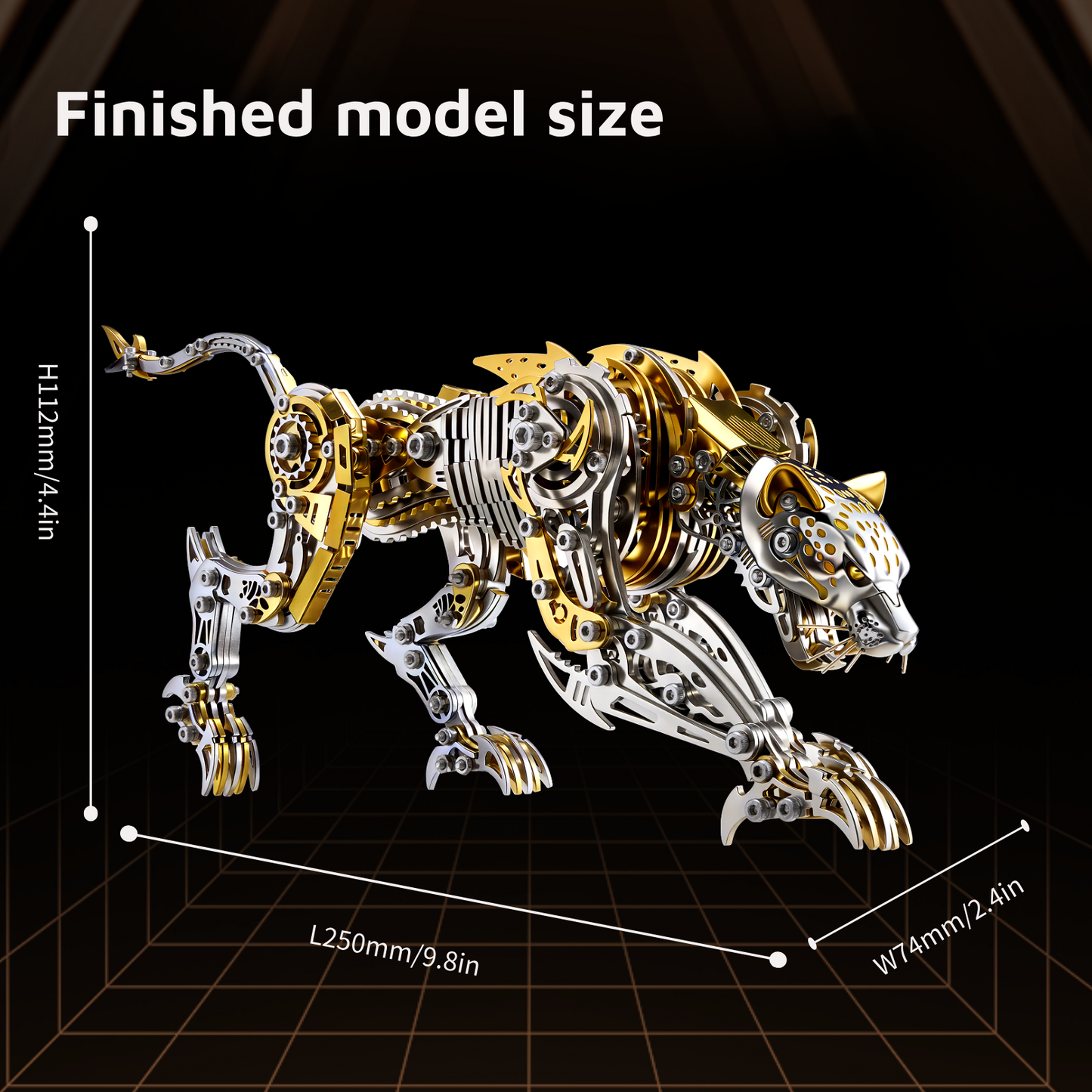METALSEEK Leopard Metal Model Kit