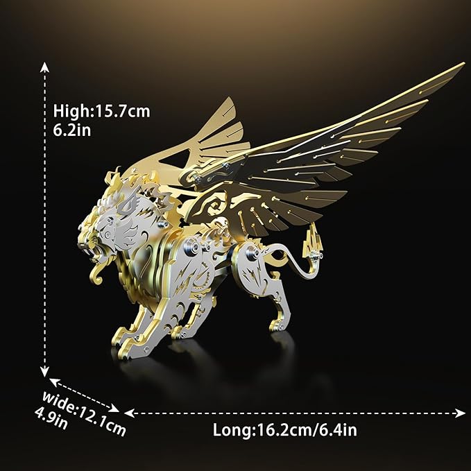Mechanical Golden White Tiger 3D metal puzzle New