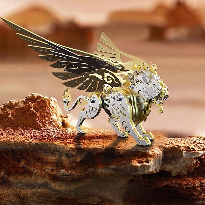 Mechanical Golden White Tiger 3D metal puzzle New
