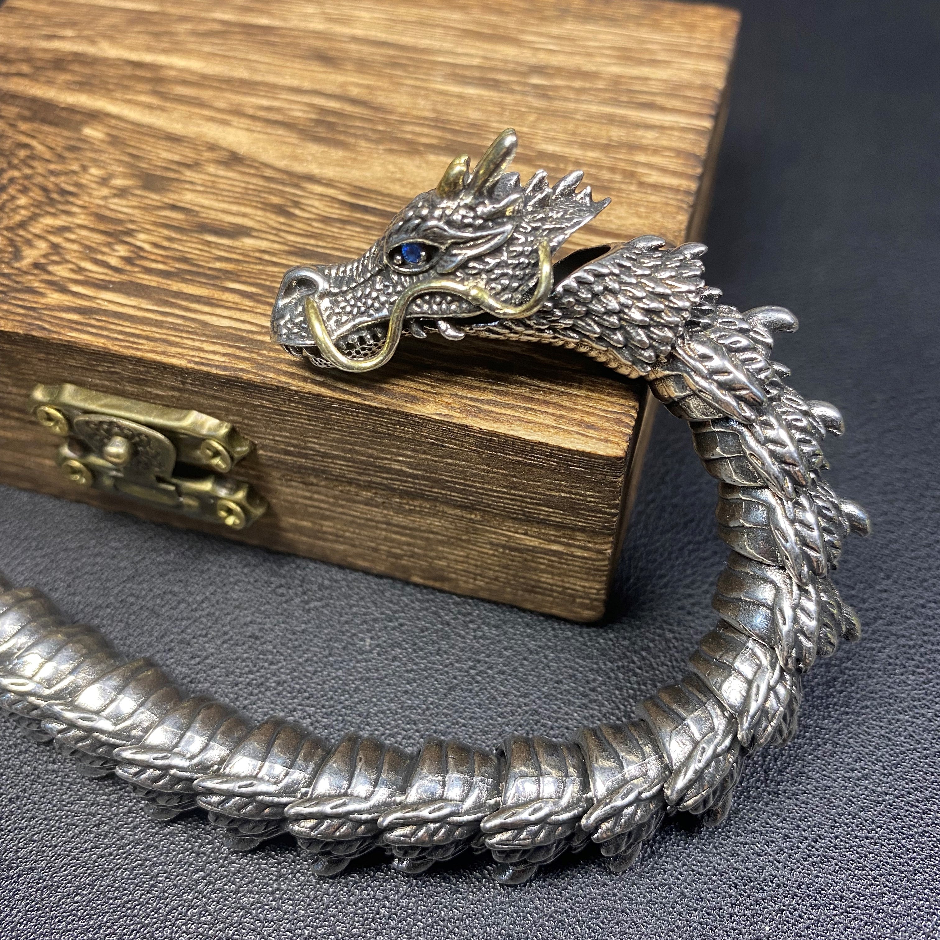 Yazi Dragon Silver Bracelet – Boysouls