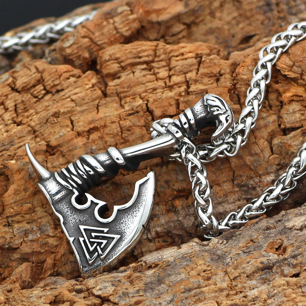 Viking Jewelry Norse Axe Necklace