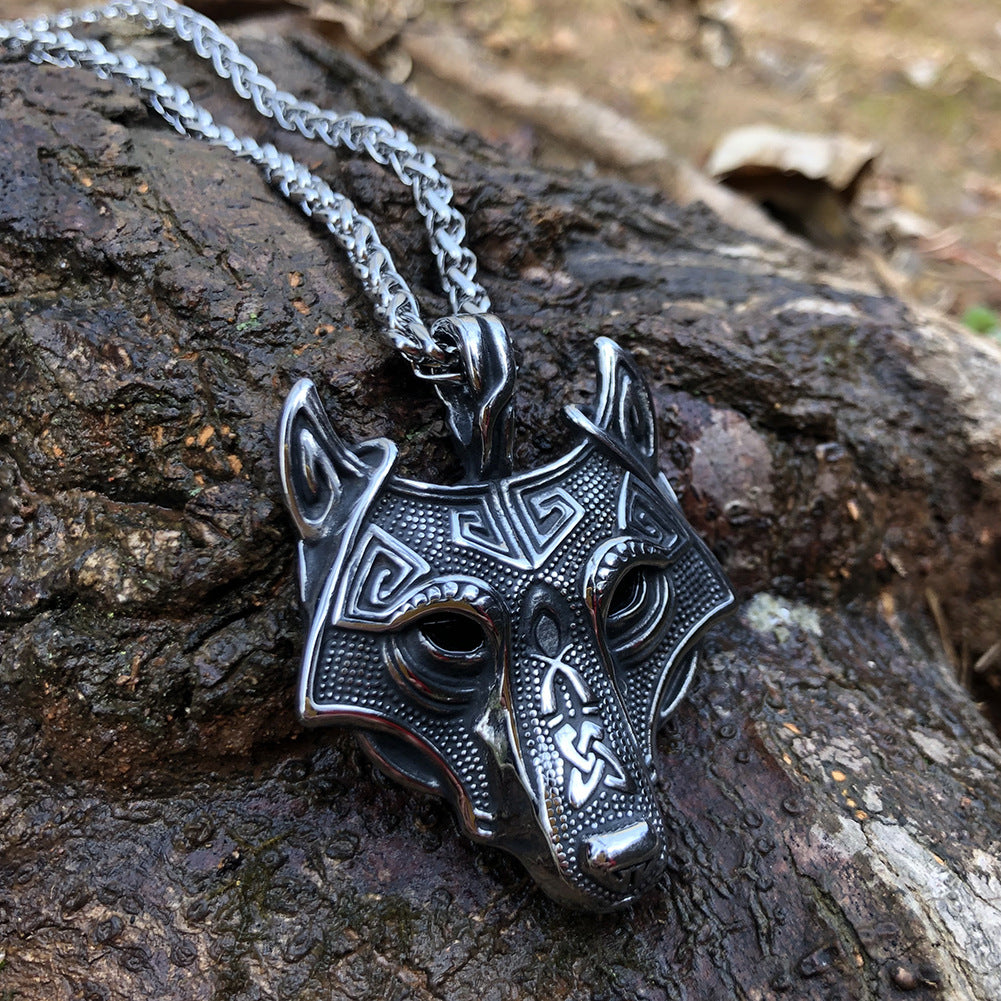 VIKING WOLF HEAD Necklace