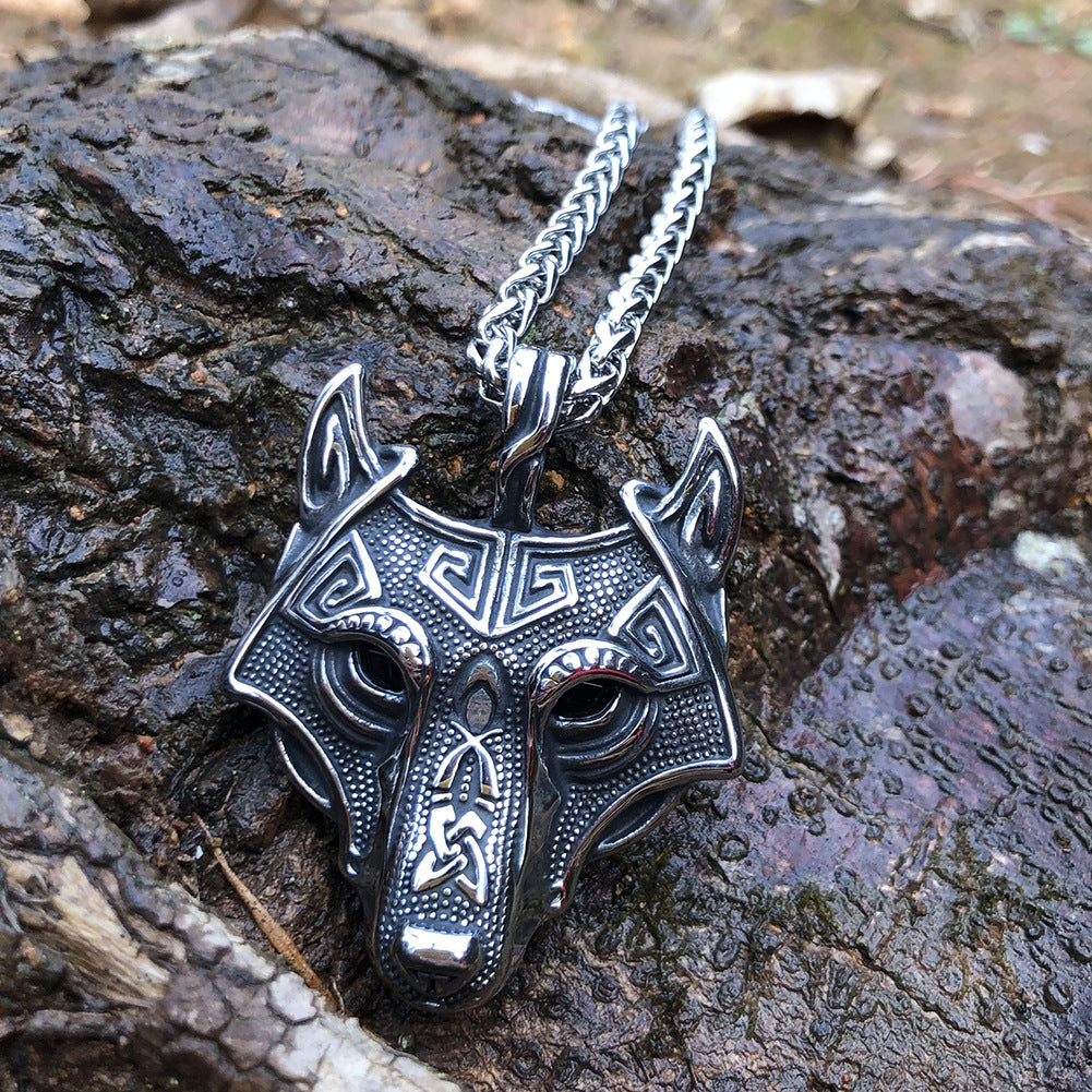 VIKING WOLF HEAD Necklace